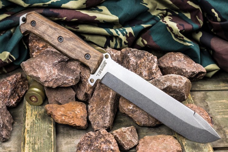 Нож выживания Survivalist X AUS-8 SW, орех, Kizlyar Supreme