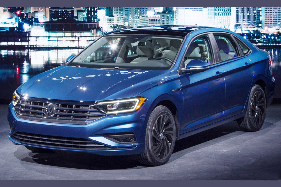 Volkswagen Jetta VII на автосалоне в Детройте, 14-15 января 2018 года