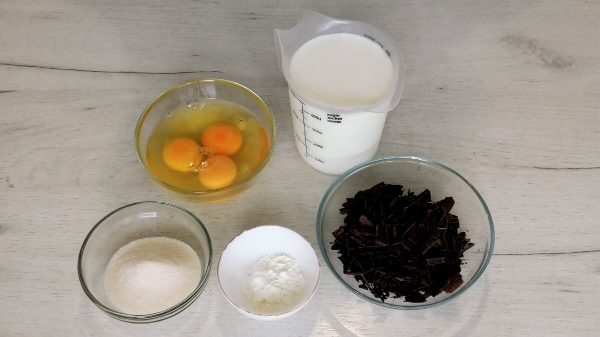 Ингредиенты для шоколадного соуса