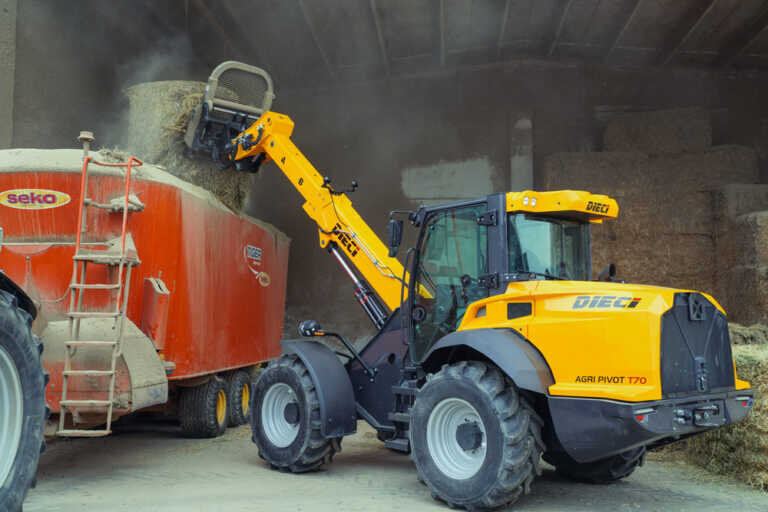 Погрузчик Dieci Т70 Stage V в работе 