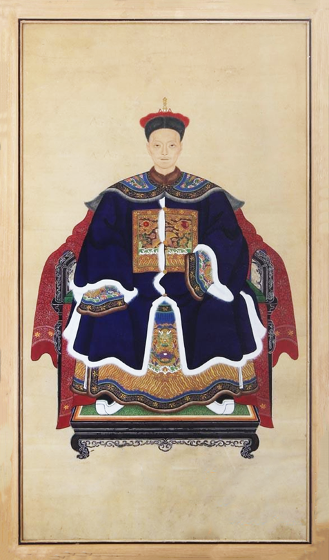 Портрет предка после реставрации.