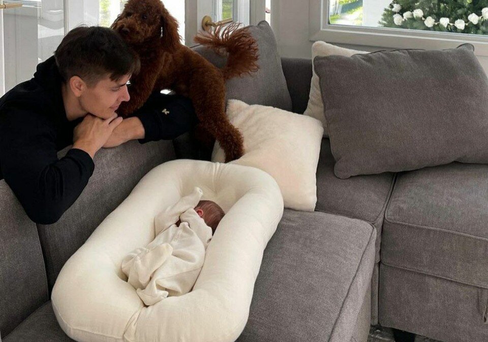     Егор Шарангович и его сын Кристиан. Фото: соцсети