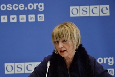    Генеральный секретарь Организации по безопасности и сотрудничеству в Европе (ОБСЕ) Хельга Мария Шмид ©Алексей Витвицкий РИА Новости