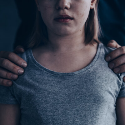    Abused little girl - heartbreaking social campaign photo Валерий