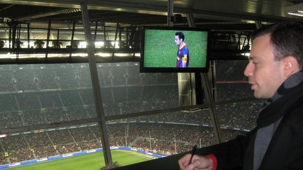    Игорь Рабинер на «Камп Ноу».