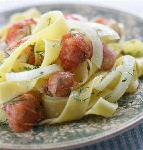    Тальятелле с чили и соусом из раков