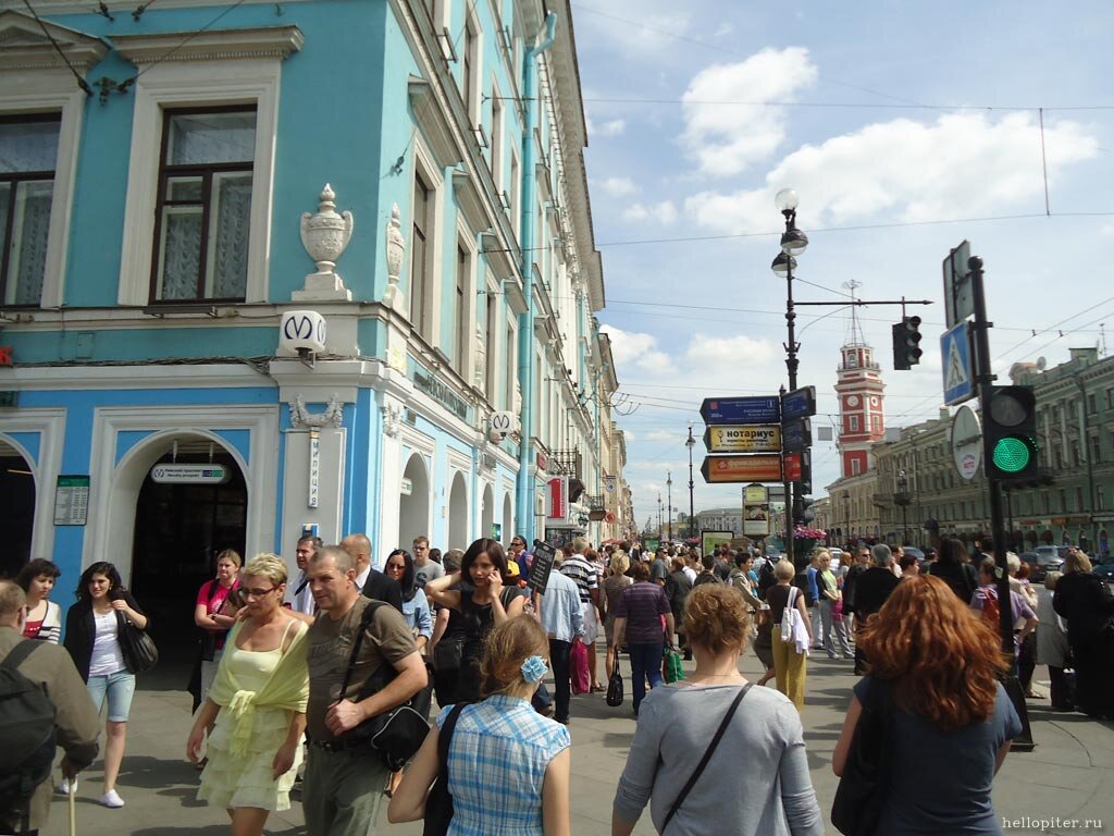 Невский проспект центр города Петербург