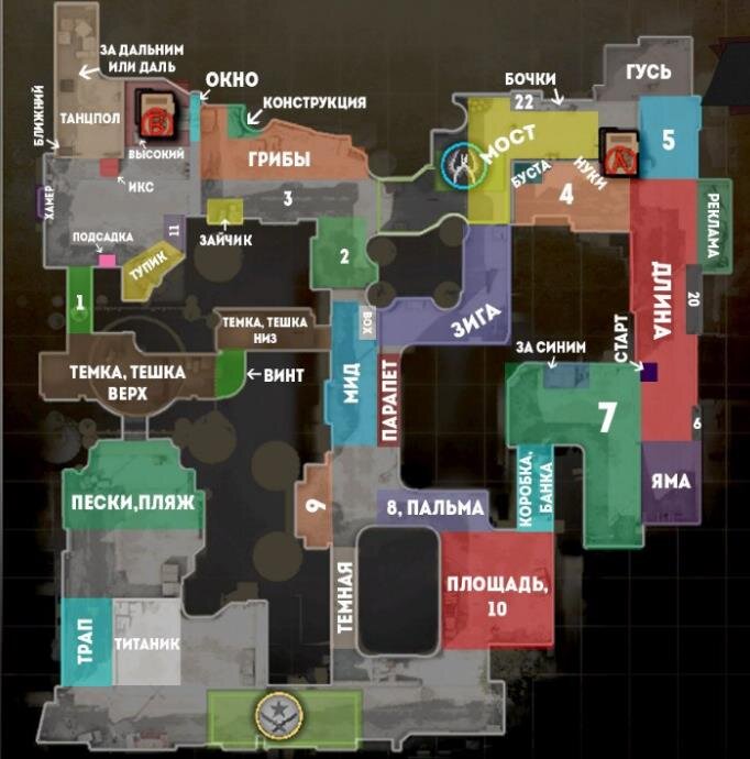 Карта dust 2 cs go