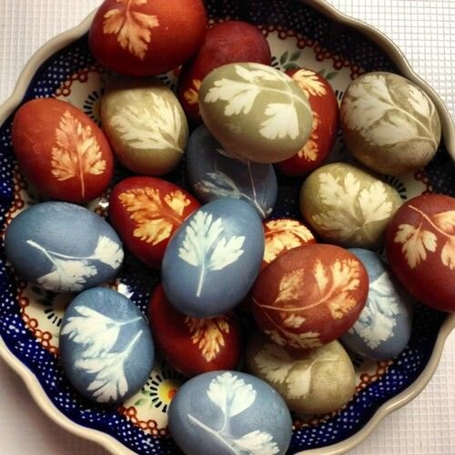 Красивый лиственный узор, а самое главное что без химии!