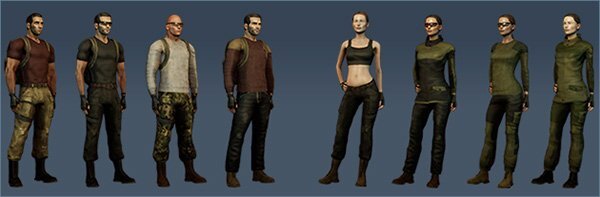 В Will To Live Online можно играть как за мужчин, так и за женщин.