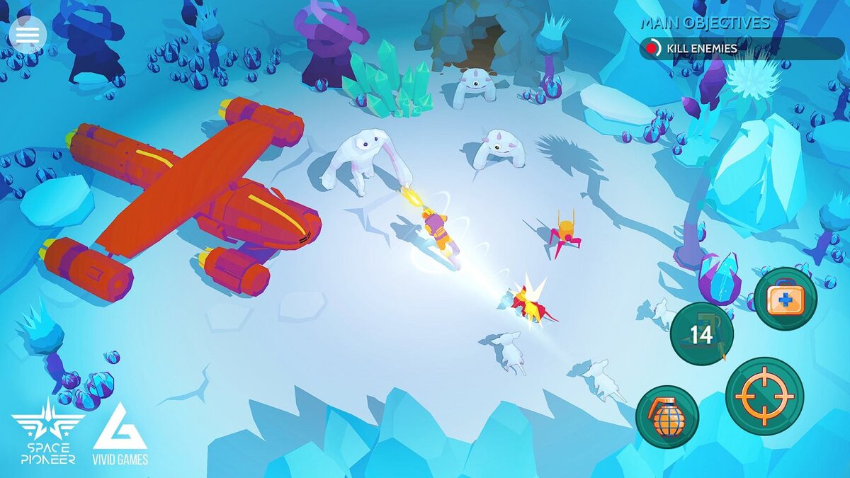 ОТКРЫВАЙТЕ НОВЫЕ ГАЛАКТИКИ И ИССЛЕДУЙТЕ НЕВЕРОЯТНЫЕ МИРЫ Space Pioneer — это игра про освоение космоса и боевая стратегия, объединенные в одном сюжете. Отправляйтесь в захватывающее космическое путешествие, исследуйте и завоевывайте новые причудливые миры вместе в верным другом-роботом!
Создайте свой собственный мир, отправившись в удивительную космическую одиссею через новые планеты с разнообразным ландшафтом, от ледяной тундры и красной поверхности Марса до пышных зеленых джунглей, богатых межгалактической флорой и фауной.