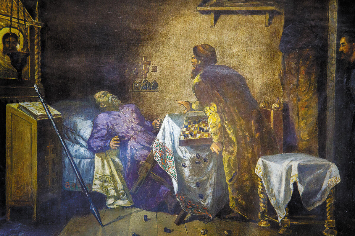 Смерть Ивана Грозного картина. Огромное кончины