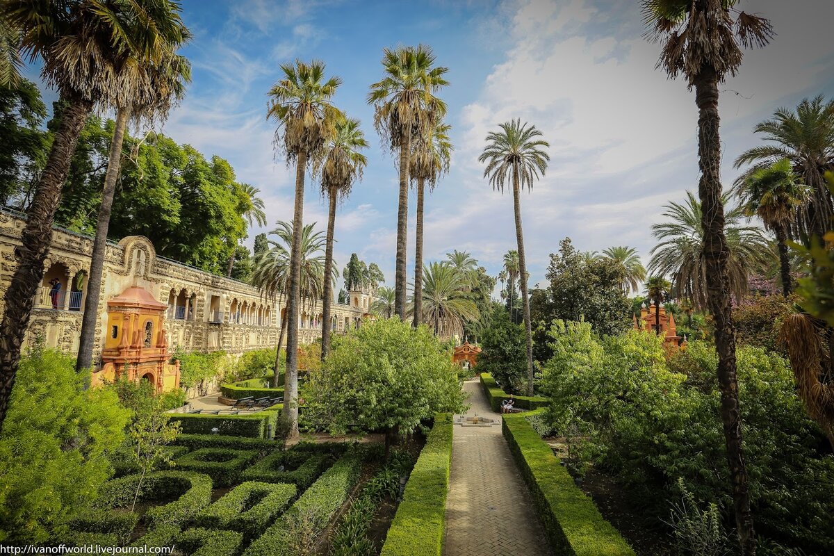
 Севильский Алькасар — Водные сады, Дорн