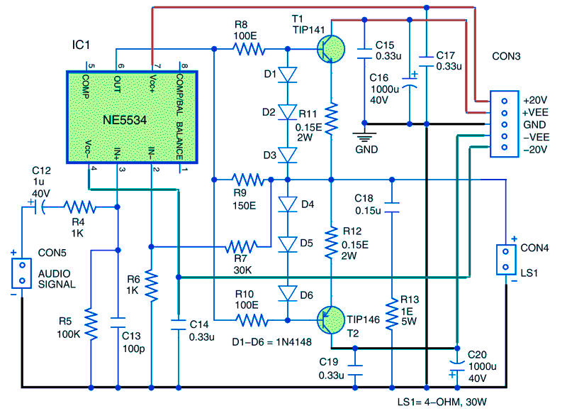 Использование Ne5534 и транзисторов Дарлингтона в усилителе | Radio ...