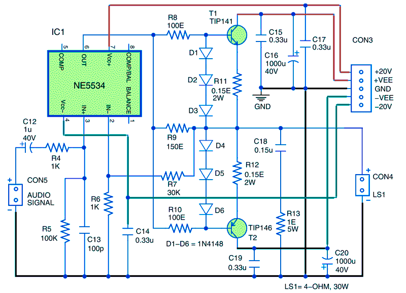 Ne5534 усилитель схема