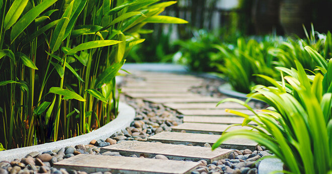 Садовые дорожки в азиатском стиле