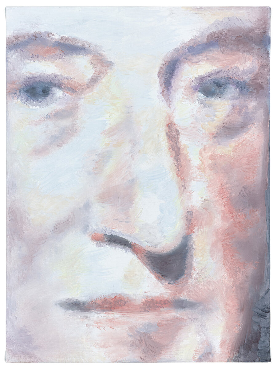 Luc Tuymans, William Robertson, 2014, olio su tela, The Broad Art Foundation. Photo : Studio Luc Tuymans, Anversa.