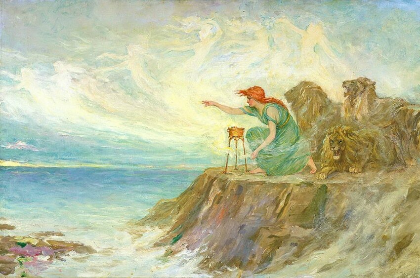 Цирцея. Фредерик Стюарт Черч 1910 г. 