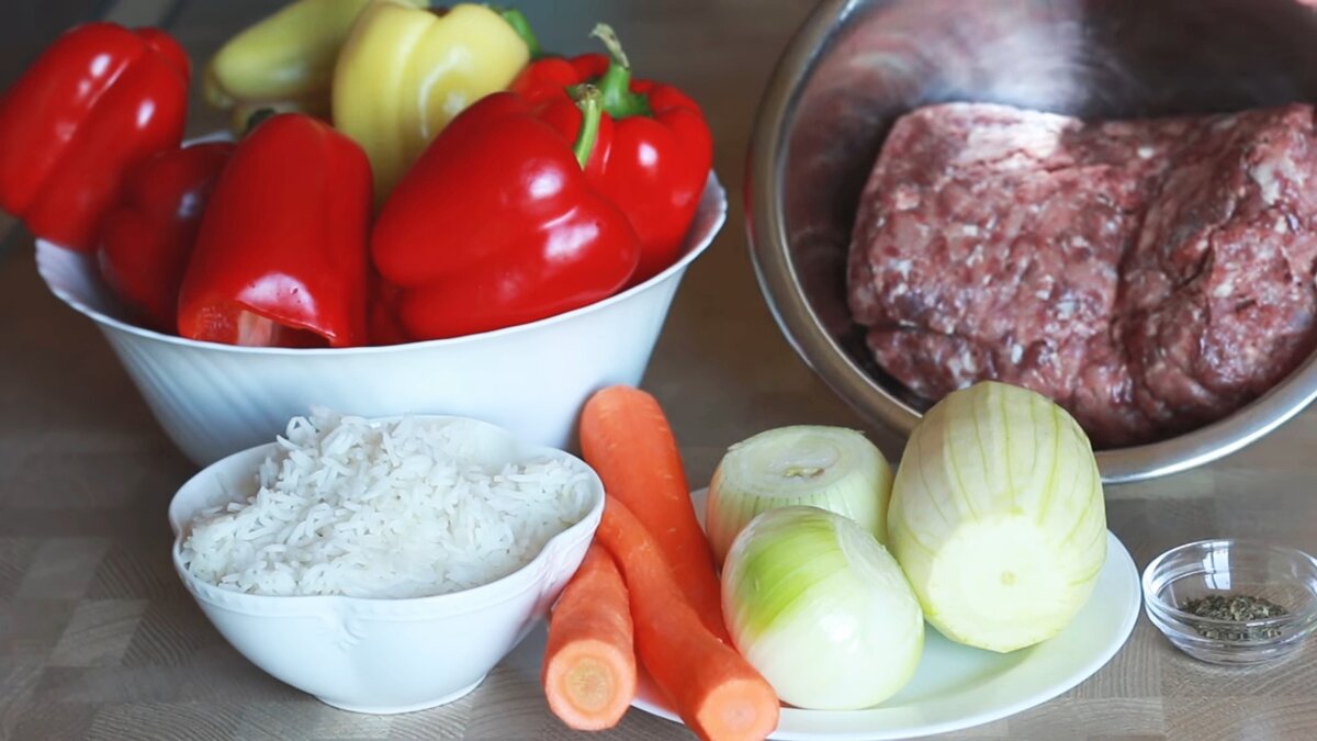 Фаршированные перцы с мясом