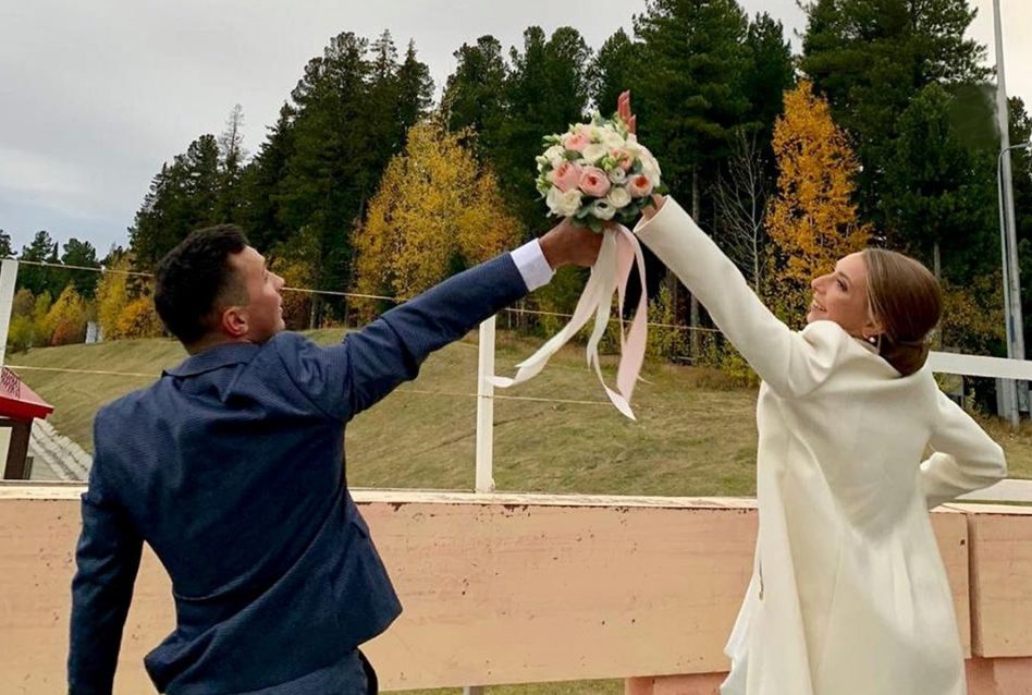 Алексей Носков и Екатерина Мошкова - новоиспеченные молодожены.