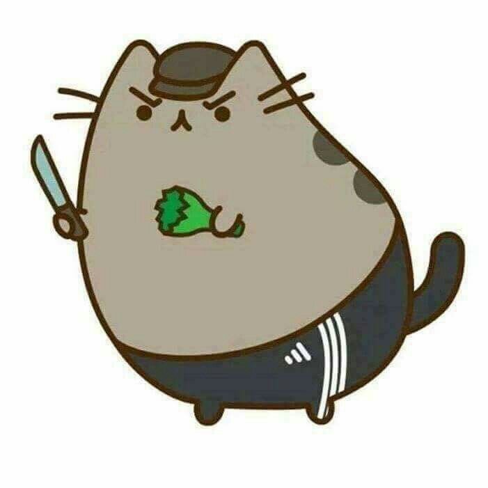 Тип "агрессивный" в исполнении Pusheen (https://www.instagram.com/pusheen/)