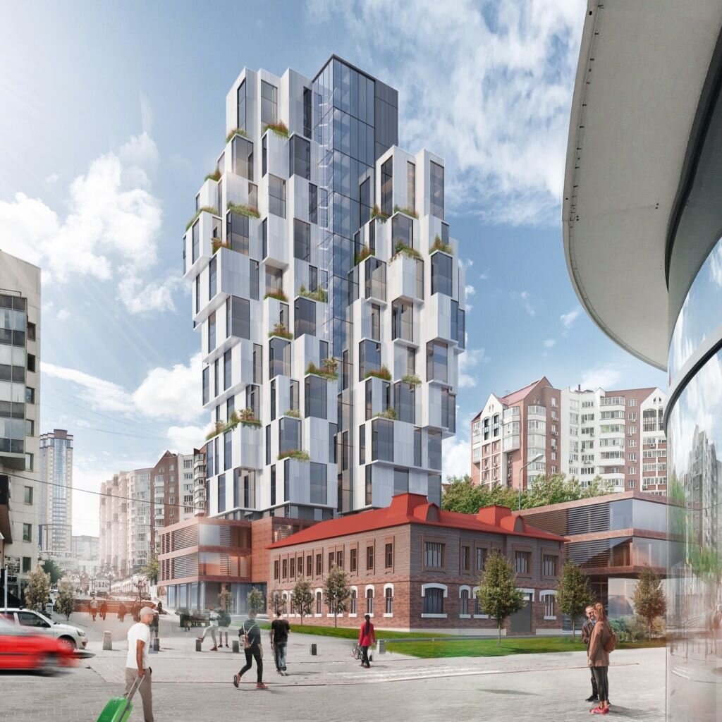 Проект новостройки в центре Екатеринбурга от Archinform