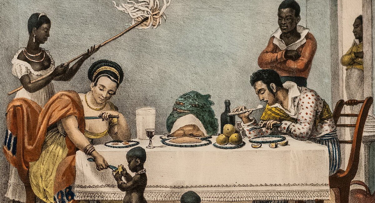 Жан Батист Дебре (1768 - 1848), рисунок из "Бразильского альбома", некоторые гравюры их которого были использованы в заставке сериала "Рабыня Изаура". 