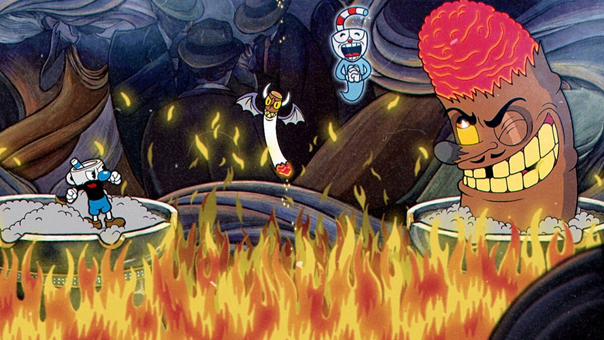 Кадр из игры Cuphead. Фото из открытых источников 