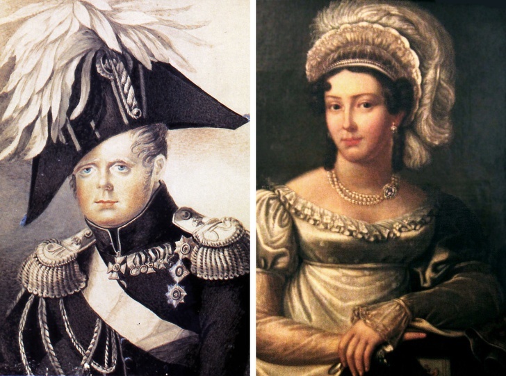 Константин Павлович и его первая жена Анна Фёдоровна