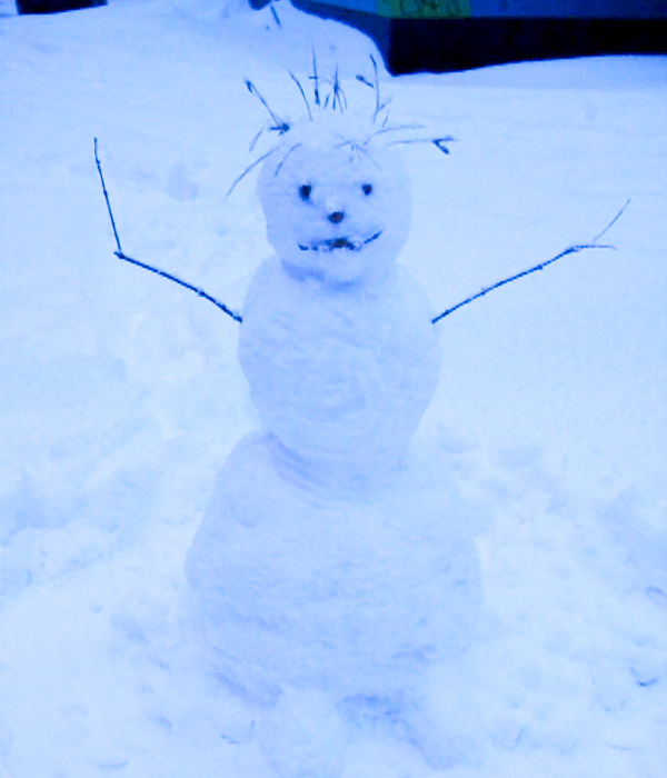 Снеговик словно из триллера «сНежные объятия»