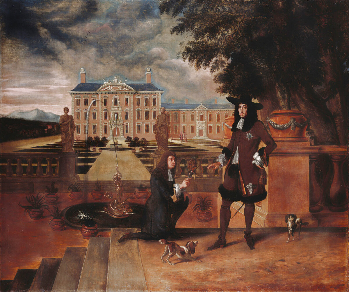 Charles II of England being given the first pineapple grown in England by his royal gardener, John Rose. Source: Wikimedia Commons http://commons.wikimedia.org/wiki/Main_Page