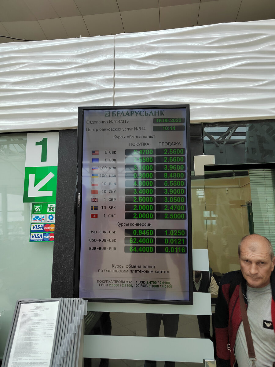 Дядька на фото попал случайно, выходил из обменника. Но очень удачно получился :)