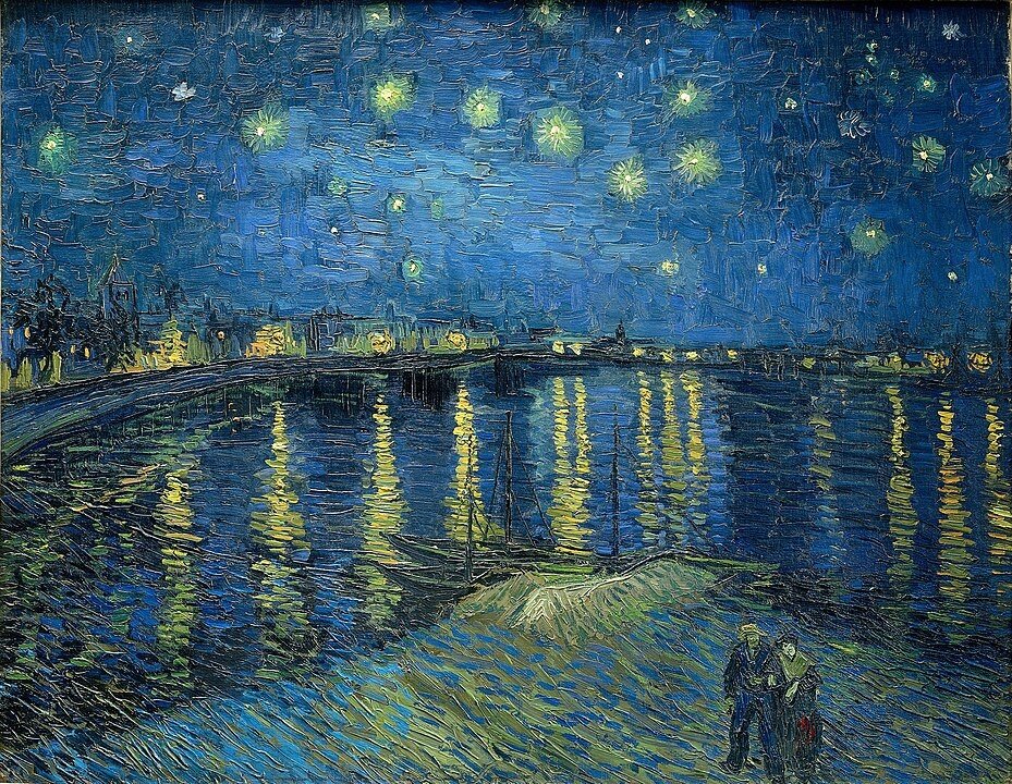Звездная ночь (1889)  Чем знаменита эта картина?  Звездная ночь , вероятно, будет первым в чьем-либо списке, когда дело доходит до наименования самых известных произведений Ван Гога.-2