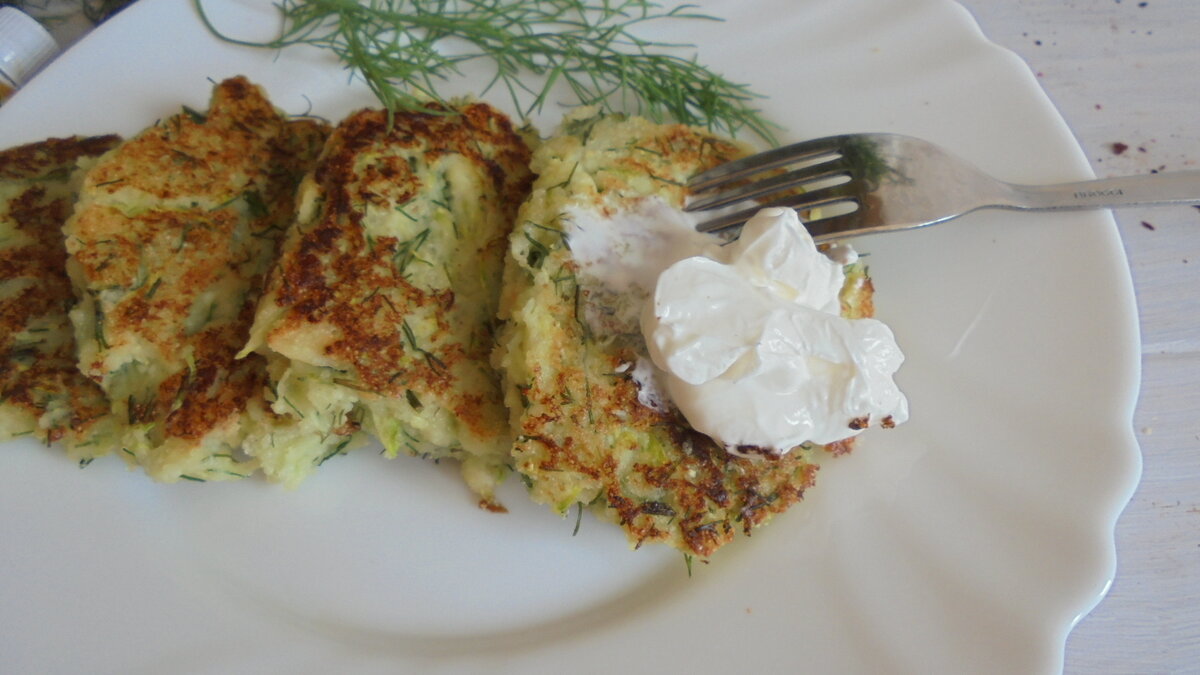 оладьи из кабачков и творога