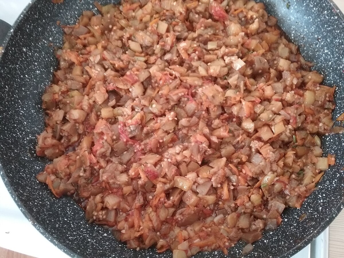 "Икра" из баклажанов. Простой и быстрый рецепт.