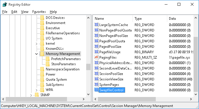 Swapfile sys что это. SESSIONPOOLSIZE. Как увеличить значение с помощью sys.