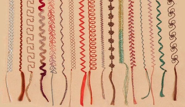 Образцы машинных отделочных швов