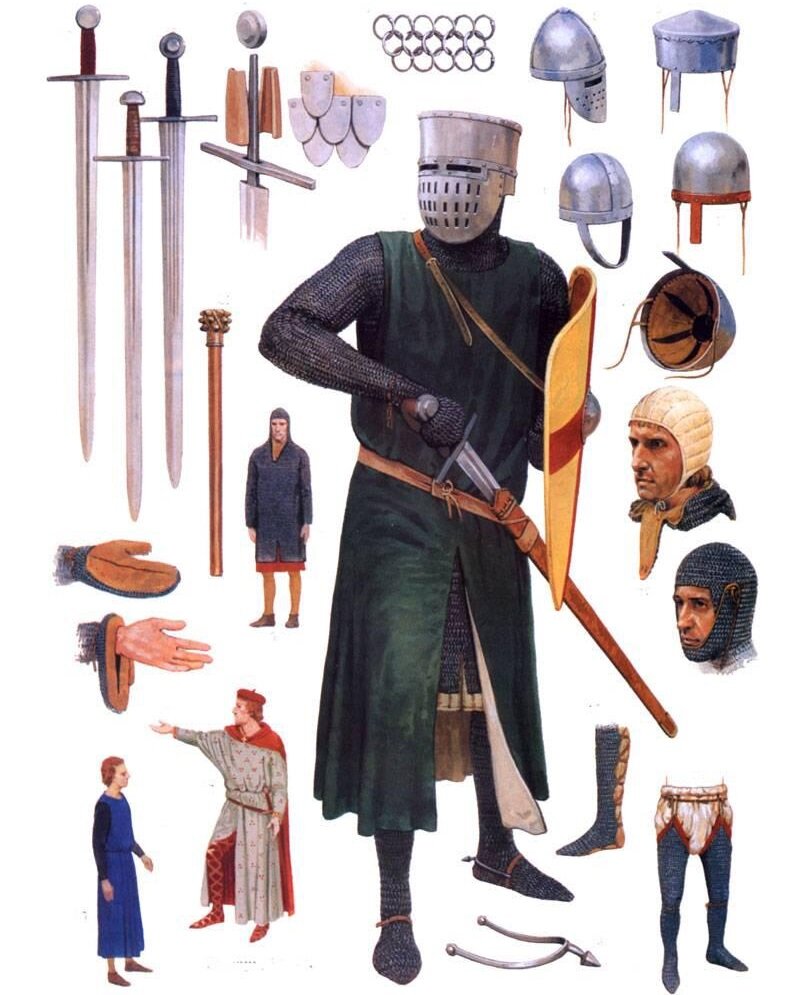 Рыцарь начала XIII века. Иллюстратор: Graham Turner