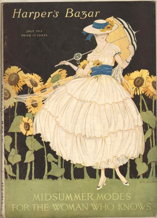 Harper's Bazar, июль 1915 года. Lady Duff Gordon, Bakst,. Editorial: Company, New York, 1915