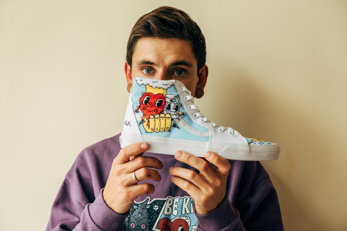 Художник Данила Милк и его кеды Vans
