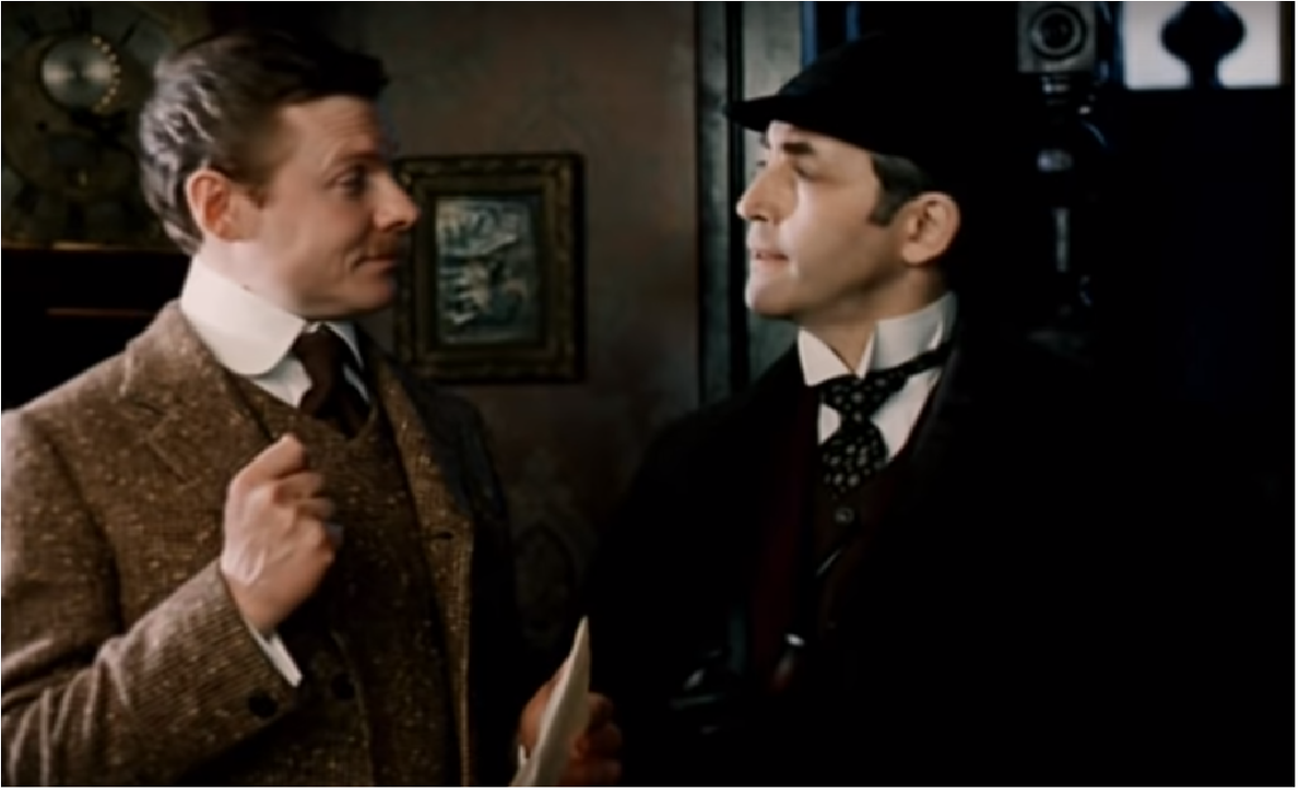 Кадр  из сериала "Шерлок Холмс и Доктор Ватсон", производство Ленфильм