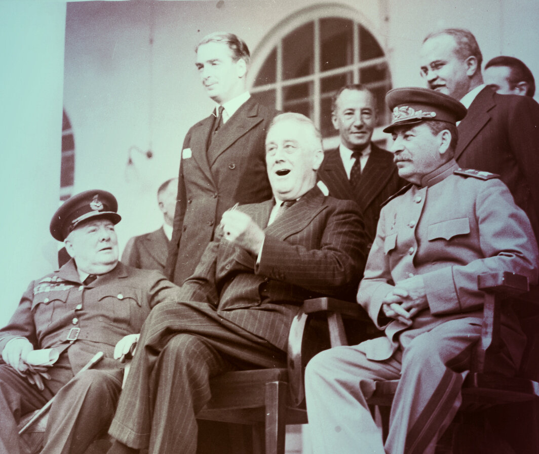 Черчилль, Рузвельт, Сталин, Тегеранская конференция, попытки убить Сталина