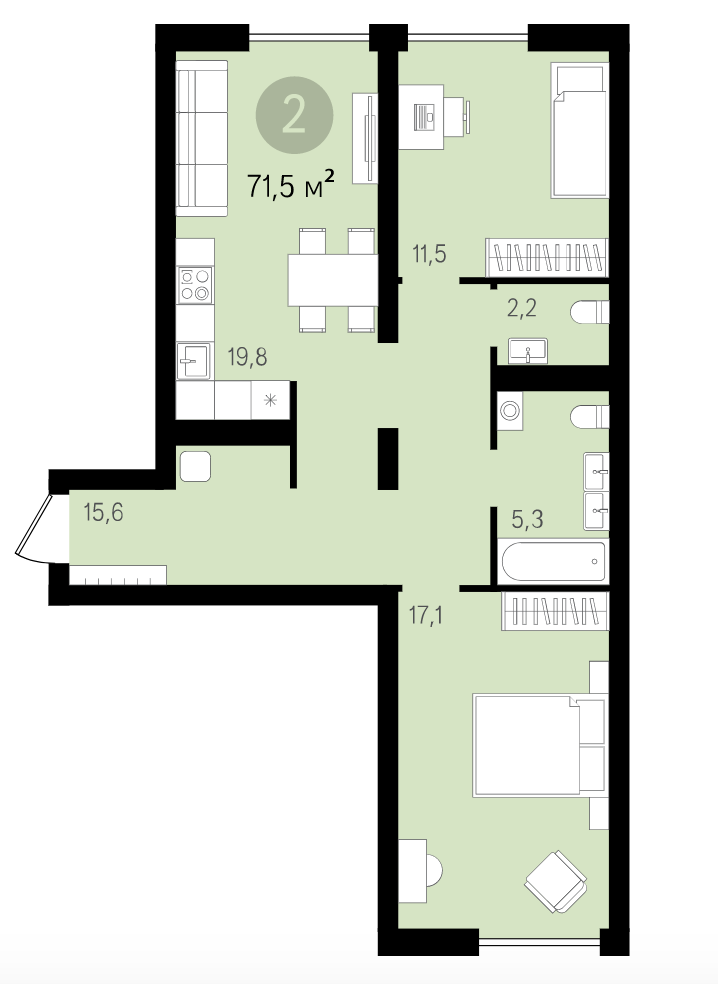 
Планировка квартиры из приведенного примера. Источник фото: https://ekaterinburg.brusnika.ru/media/flat/flat_image_file/flat_a293bfaa-22e9-11e9-80d6-00155d00880a.svg?v=b2e23a97734b2e31b059701436ac3c23