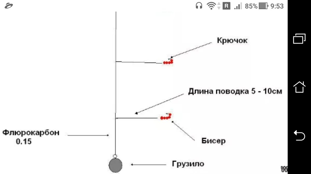 Снасти на воблу, схема ловли тарани. Оснастка для удочки пикер.