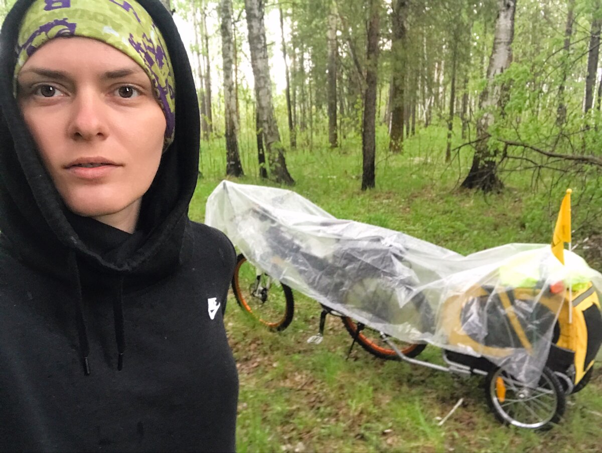 Пережидаю дождь под Тюменью, 2017г