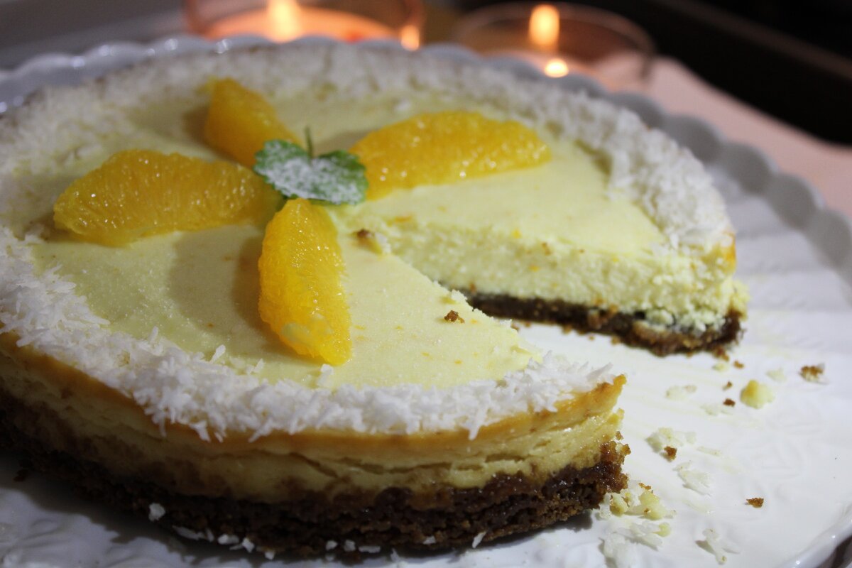 Творожно-цитрусовый пудинг