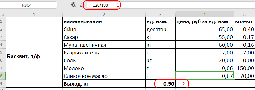 Показываю, как расчитать себестоимость торта в программе Excel | 🍰 Выпечка  без секретов | Дзен