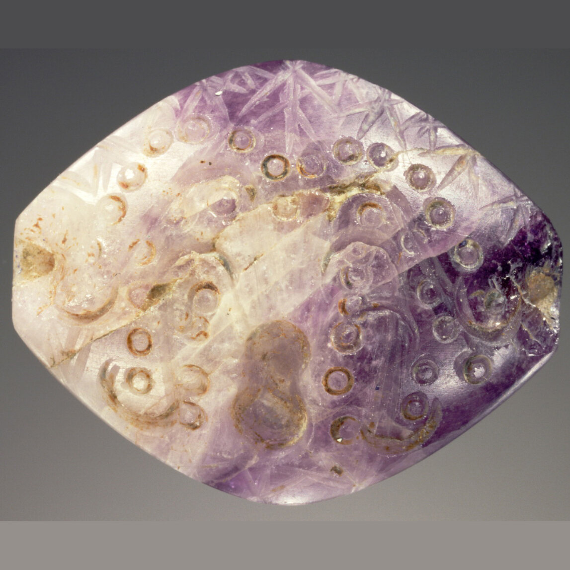 Минойская печать с изображением осьминога, 1700-1450 до н.э. Гетти 