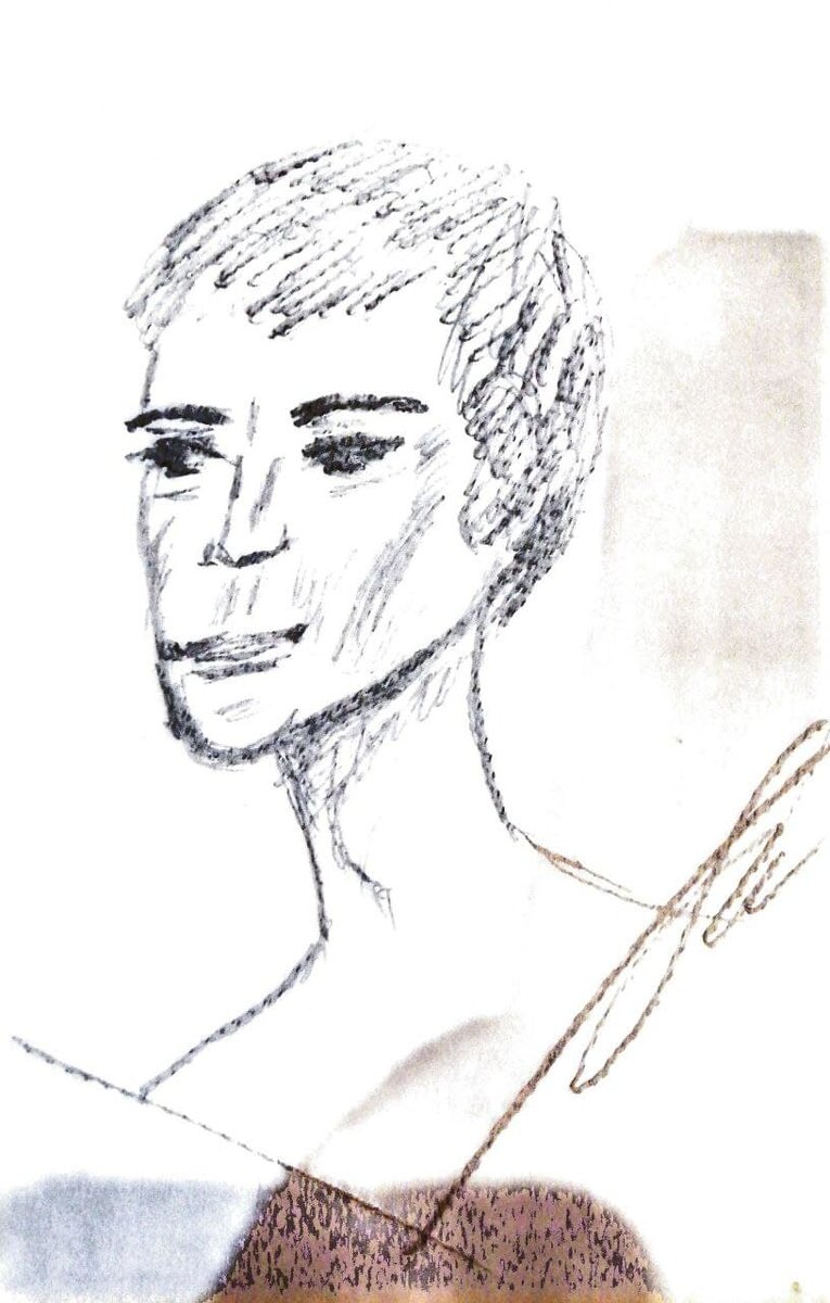 Зарисовка. СанСаныч. Рисунок карандашом.