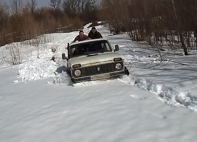 В самые сугробы